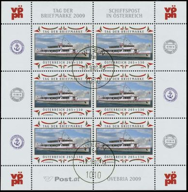 Österreich BLOCK Kleinbogen Nr 2826 gestempelt Kleinbg X21A29E