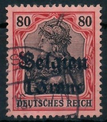 BES. 1WK Landespost Belgien Nr 7 gestempelt gepr. X4112DE