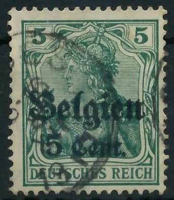 BES. 1WK Landespost Belgien Nr 12II gestempelt gepr. X4431F6