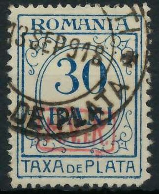 BES. 1WK D-MV Rumänien PORTO Nr 4 gestempelt X462CAE