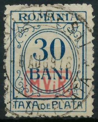 BES. 1WK D-MV Rumänien PORTO Nr 4 gestempelt X462CA6