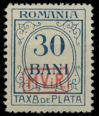 BES. 1WK D-MV Rumänien PORTO Nr 4 ungebraucht X462CA2