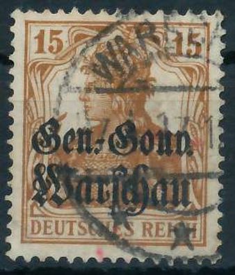 BES. 1WK D-POST IN POLEN Nr 11 gestempelt X462D5E