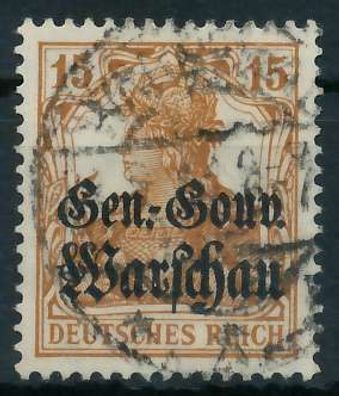 BES. 1WK D-POST IN POLEN Nr 11 gestempelt X462D62