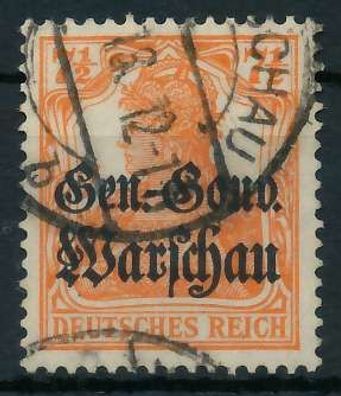 BES. 1WK D-POST IN POLEN Nr 9c gestempelt X462D56