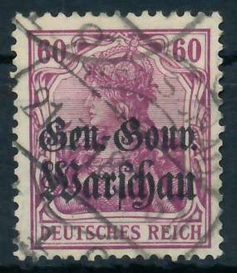 BES. 1WK D-POST IN POLEN Nr 16 gestempelt X462DC2