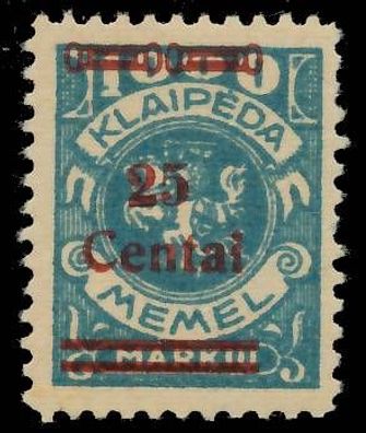 MEMEL 1923 Nr 221V postfrisch ATTEST X472D2E