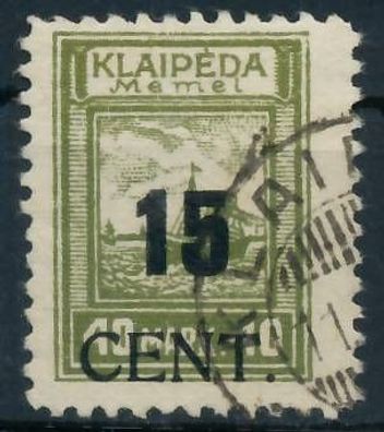 MEMEL 1923 Nr 193I gestempelt gepr. X472DD2