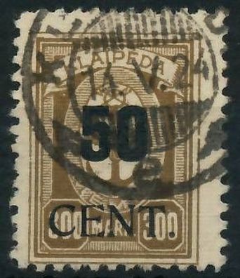 MEMEL 1923 Nr 198 gestempelt gepr. X472DEE