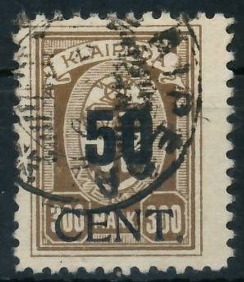MEMEL 1923 Nr 198 gestempelt gepr. X472DE6