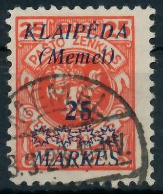 MEMEL 1923 Nr 137 gestempelt gepr. X47889E