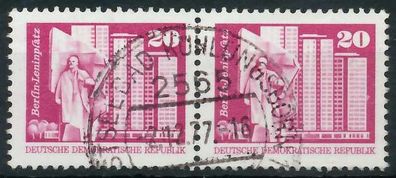 DDR DS AUFBAU IN DER Nr 1869v gestempelt WAAGR PAAR X47904E