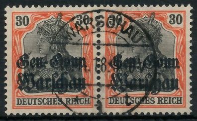 BES. 1WK D-POST IN POLEN Nr 14b zentrisch gestempelt WAAGR P X49AA1A