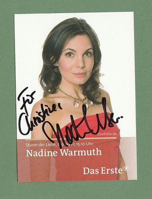 Nadine Warmuth ( Sturm der Liebe ) - persönlich signiert