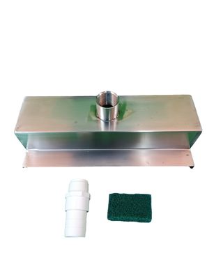VEVOR Poolbrunnen Edelstahl Wasserfall Spillway 30 cm Rechteckig Garten