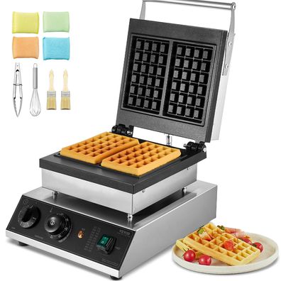 VEVOR Waffeleisen 2000W Edelstahl belgisch Doppel-Waffeln Defekt geht nicht an