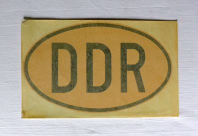 original DDR Länderkennung Nass Schiebebild
