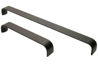 Möbelgriffe BA 160 & 320mm Küchengriffe modern Schrankgriff Schwarz Griff breit