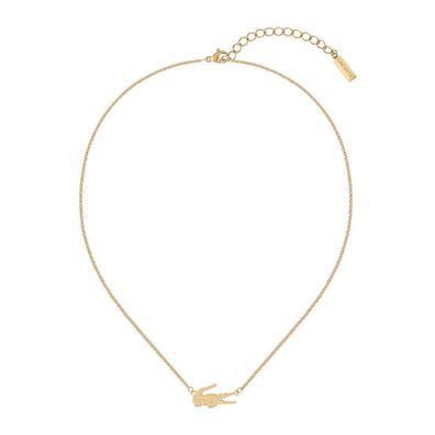 Lacoste - 2040045 - Halskette - Damen - roségold - 41 + 5cm - Crocodile