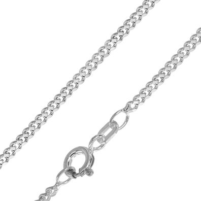 trendor Schmuck Panzerkette für Anhänger 925 Silber Breite 2,1 mm 41215