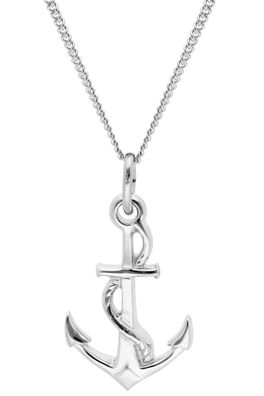 trendor Schmuck Halskette mit Anker-Anhänger 925 Silber 15638