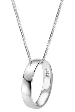 trendor Schmuck Herren-Kette mit Anhänger Silber 925 Freundschaftsring Halskette 159