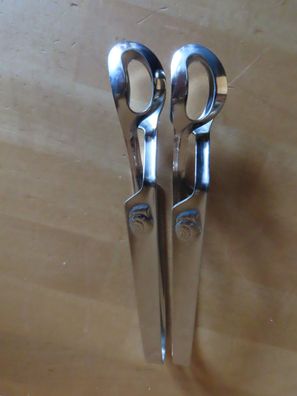 Schneckenzange 18/8 Metall ca. 16,5 cm lang Relief Schnecke BSF 2St