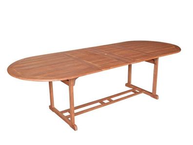 Ausziehtisch Gartentisch Holztisch Tisch Eukalyptusholz 180/260x100 cm