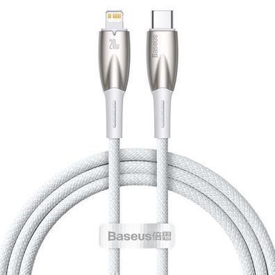 Baseus Lightning auf USB-C Kabel 1m, PD 20W, 480Mb/s, Weiß
