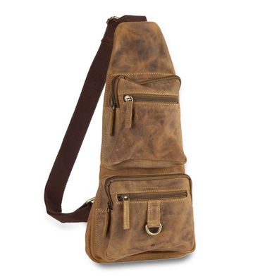 Greenburry Vintage Body-Crossover Bag-1 1613, brown, Herren