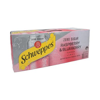 Schweppes Raspberry & Blueberry Karton - Australian Import 10x375 ml