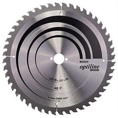 Bosch Professional Optiline Wood Kreissägeblatt 315 × 30 mm, 48 Zähne