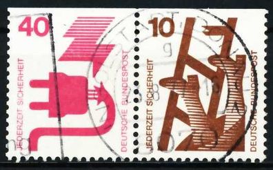 BRD BUND Zusammendruck Nr W47 zentrisch gestempelt WAAGR PAA X5F3366