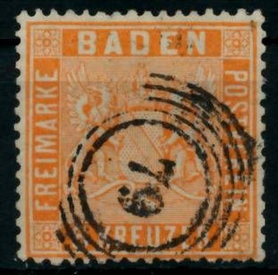 BADEN Ausgaben VON 1860 - 1862 Nr 11a zentrisch gestempelt X6BBF3A
