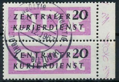 DDR DIENST Verwaltungspost-a ZKD Nr II gestempelt SENKR X1D2D4A