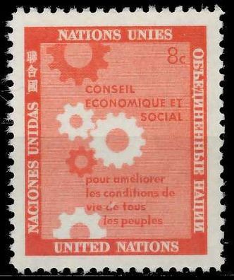 UNO NEW YORK 1958 Nr 73 postfrisch X40B6BA