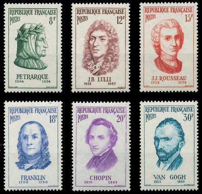 Frankreich 1956 Nr 1110-1115 postfrisch X40BA8A