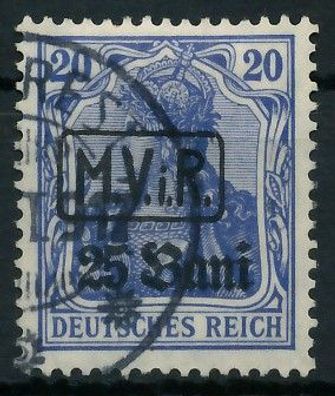 BES. 1WK D-MV Rumänien Nr 2 gestempelt X410DF2