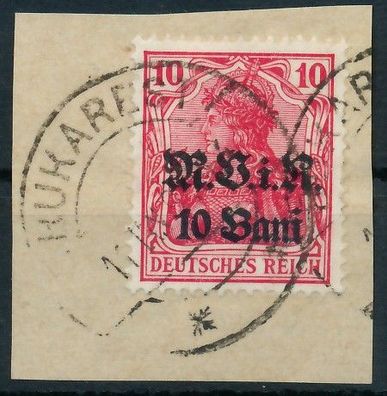 BES. 1WK D-MV Rumänien Nr 4a zentrisch gestempelt X410DFA