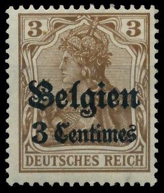 BES. 1WK Landespost Belgien Nr 1 ungebraucht X410ED6