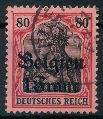BES. 1WK Landespost Belgien Nr 7 gestempelt X410F42