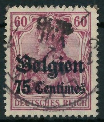 BES. 1WK Landespost Belgien Nr 6b gestempelt X410F6A