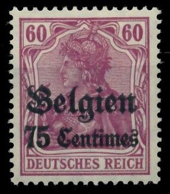 BES. 1WK Landespost Belgien Nr 6 ungebraucht X410FA2