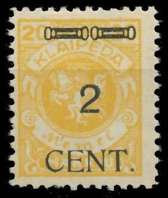 MEMEL 1923 Nr 176IV ungebraucht X41E59A