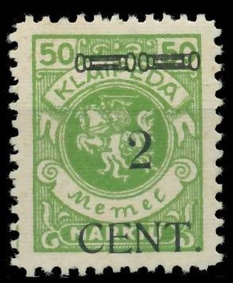 MEMEL 1923 Nr 177III ungebraucht X41E5C6