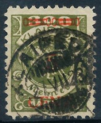 MEMEL 1923 Nr 174Ie gestempelt gepr. X41E86A