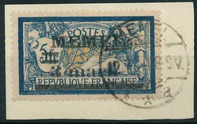 MEMEL 1920 Nr 30 gestempelt Briefstück gepr. X41E916