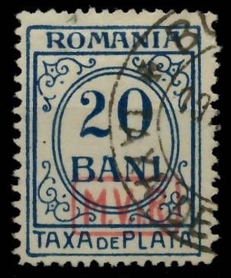 BES. 1WK D-MV Rumänien PORTO Nr 3 gestempelt X42D8C2