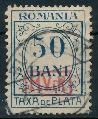 BES. 1WK D-MV Rumänien PORTO Nr 5 gestempelt X43496A