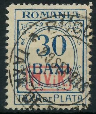 BES. 1WK D-MV Rumänien PORTO Nr 4 gestempelt X434986